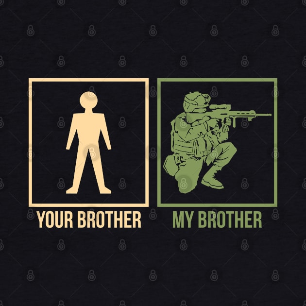 US Marines Proud Army Brother by MYFROG